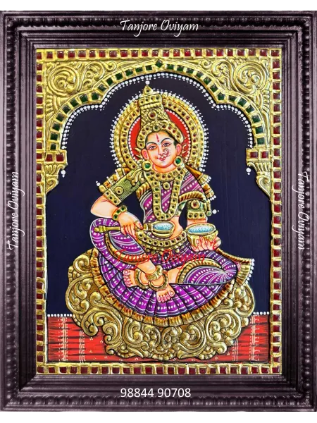 Goddess Annapoorani Tanjore Painting